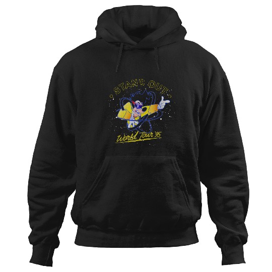 Womens Disneys A Goofy Movie Powerline Stand Out World Tour 95 VNeck Hoodies