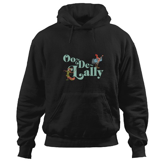 Disney Robin Hood Oo-De-Lally Iconic Quote Chest Text Logo Hoodies