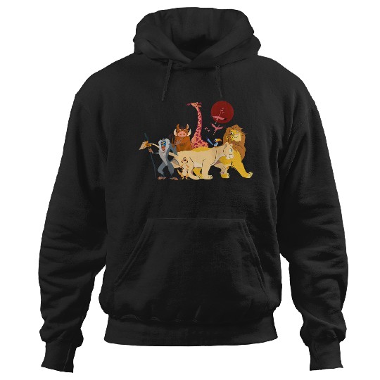 Disneyss The Lion King Simba Nala Timon Pumbaa Animal Family Hoodies