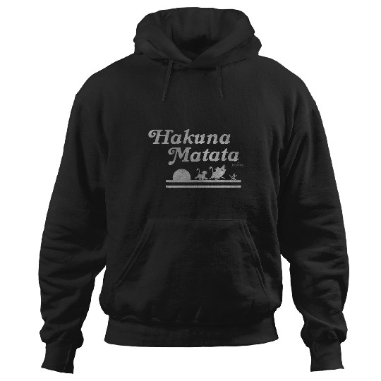 Disneys lion king hakuna matata silhouette Hoodies