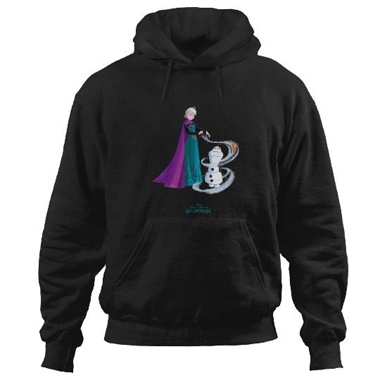 Disneys once upon a snowman elsa creates olaf Hoodies