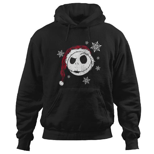 Disneyss Nightmare Before Christmas Snowflake Holiday Short Sleeve Hoodies