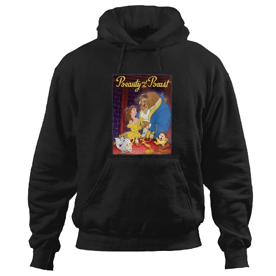 Disneyss Beauty And The Beast Distressed Movie Poster Hoodies