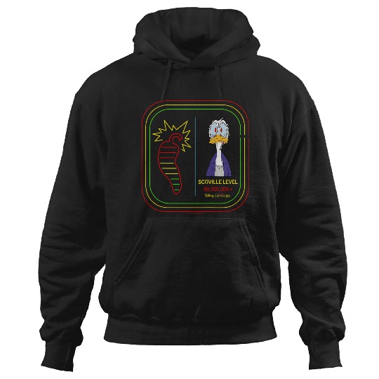 Disneyss Hot Ones Donald Duck Scoville Level 90000000 Retro Hoodies