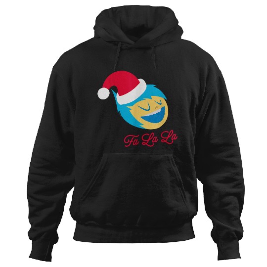 Disneyss And Pixarss Inside Out 2 Christmas Fa La La Santa Joy Hoodies