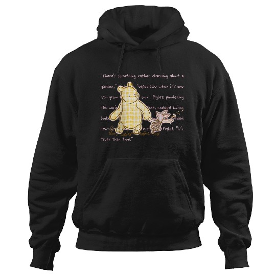Disneyss Winnie The Pooh And Piglet Quote Cute Big Chest Logo Hoodies