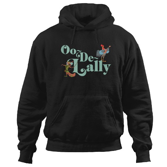 Disneyss Robin Hood Oo de lally Iconic Quote Chest Text Logo Hoodies