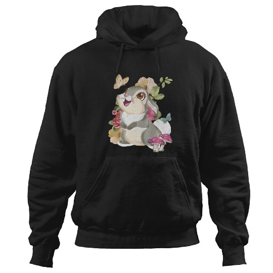 Disney Bambi Thumper Vintage Floral Portrait Hoodies