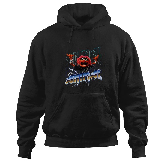 Disneys The Muppets Animal Vintages Rock Metal Premium Hoodies