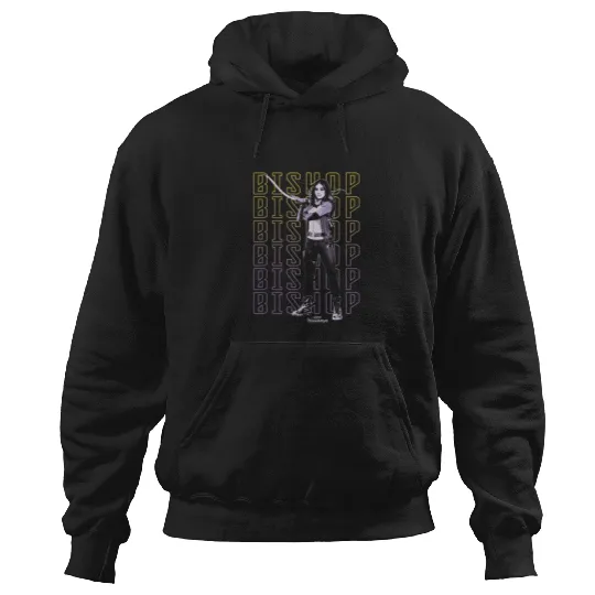 Marvel Hawkeye Disney Plus Bishop Text Stack Pos Hoodies