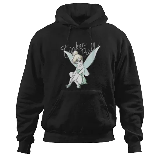 Disneyss Tinker Bell Sitting Hoodies