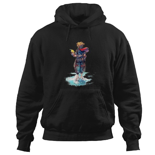 Disney Kingdom Hearts Sora Keyblade Hero Faded Starfish Hoodies