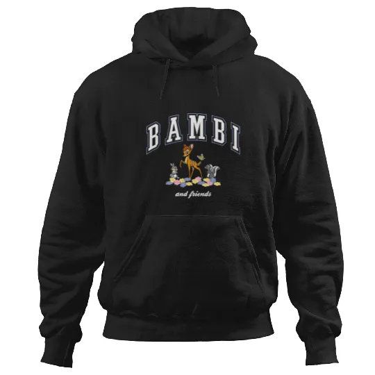 Disney Bambi And Friends Thumper Flower College Style Logo Hoodies