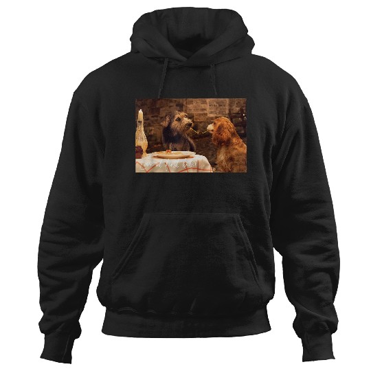 Disneyss Lady And The Tramp Live Action Shared Spaghetti Hoodies