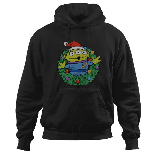 Disney Pixar-Pixar Toy Story Alien Christmas Wreath_1 Merry Christmas Hoodies