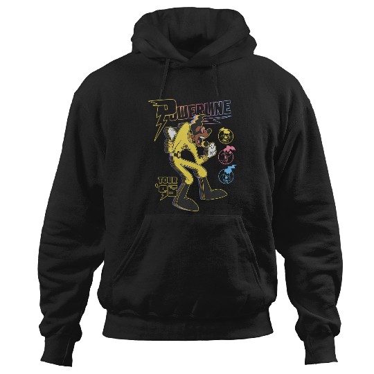 Disney A Goofy Movie Powerline Tour 39;95 Retro Neon Poster Hoodies