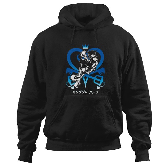 Disney Kingdom Hearts Sora Color Keyblade Kanji Hero Poster Hoodies