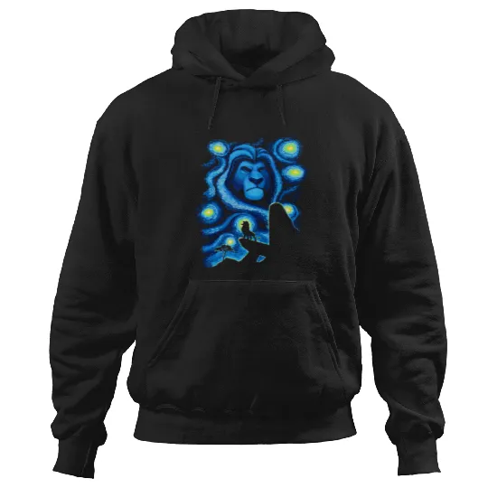 Disney Lion King Mufasa Starry Night Pride Rock Hoodie Hoodies