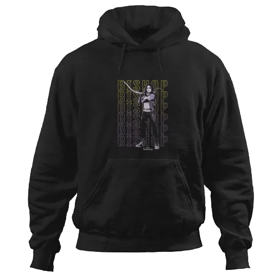 Marvel Hawkeye Disney Plus Bishop Text Stack Pos Hoodies