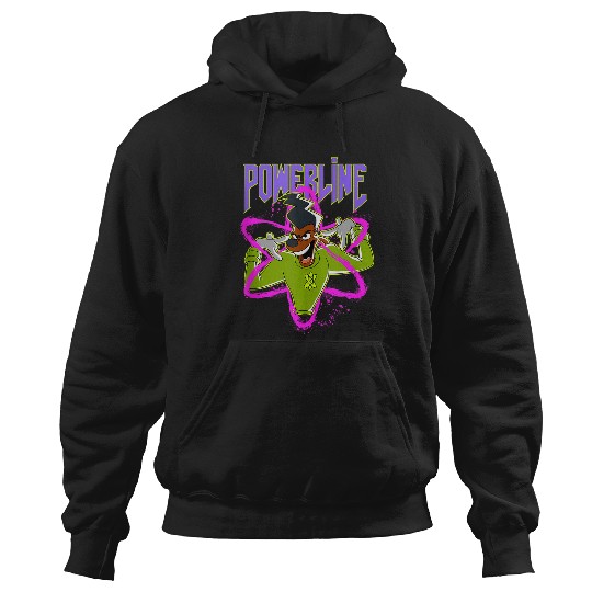 Disneyss A Goofy Movie Powerline Neon Big Chest Portrait Hoodies