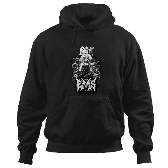 Discover Taylor - Tourne The Eras - Parodie Metal T-Shirt Hoodies