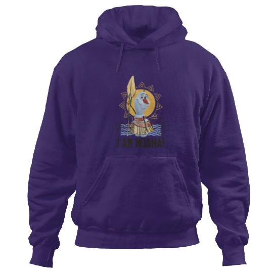 Funny Disney Olaf Presents Moana Hoodies, I Am Moana Bella Canvas Hoodies, Disney Vation Hoodies