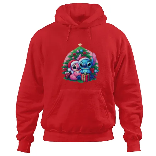 Lilo And Stitch , Stitch Angel , Lilo and Stitch , Merry Xmas Stitch , Disney Family Hoodies