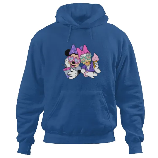 Retro Minnie and Daisy Face, Best Friends Minnie and Daisy Hoodies, Disney Tie Dye Hoodies, Minnie and Daisy Hoodies