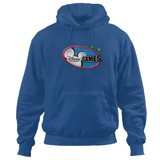 Disney Channel Games Logo Hoodies, Mickey Disney Gamer Hoodies, Disneyland Epcot Hoodies, Gamer Kids Hoodies
