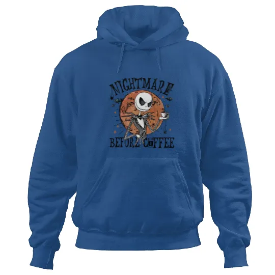 Jack Skellington Nightmare Before Coffee Hoodies, Disney Halloween Hoodies