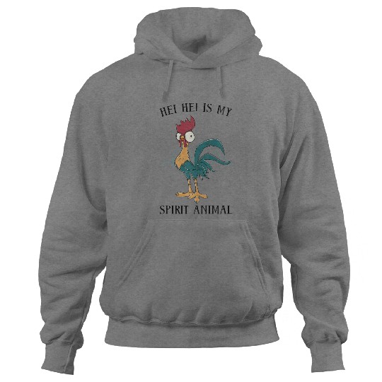 Disney Moana Hei Hei Is My Spirit Animal Portrait Hoodies