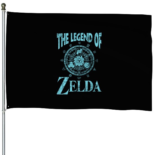 The legend Of Zelda Logo House Flags