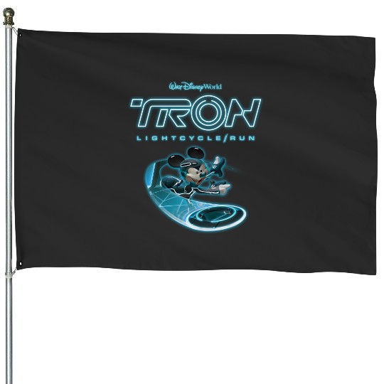 Disney Tron Lightcylce Run Ride House Flags, Tron Lightcycle House Flags, Disney Trip House Flags