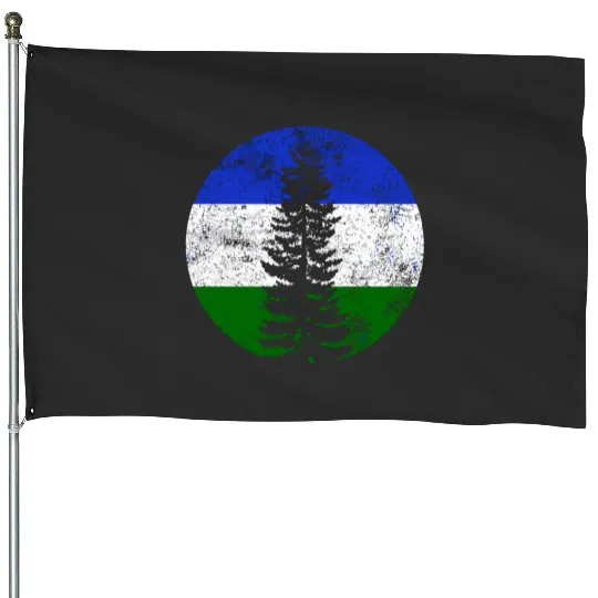 Cascadia Flag Doug Pacific Northwest Canada Forest House Flags