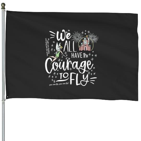 Magic Kingdom Fireworks House Flags Happily Ever After Disney Castle Tinkerbell Fireworks House Flags