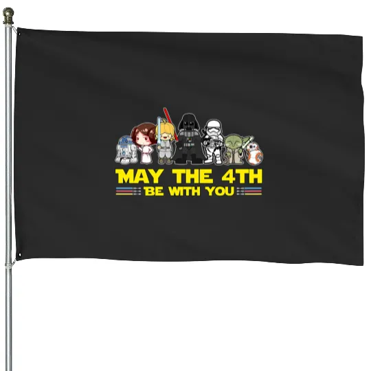 May The 4th Be With You House Flags, Star Wars House Flags, Disney Group House Flags