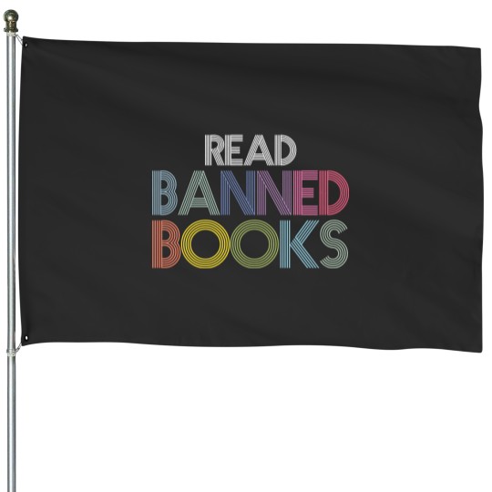 Read Banned Books House Flags, Book Lover House Flags, Reading House Flags, Literary House Flags