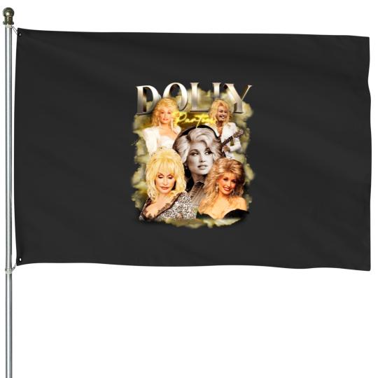 Dolly Parton Music Vintage House Flags, Dolly Parton Country Music Retro House Flags