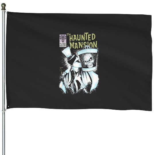 The Haunted Mansion Retro Comic House Flags