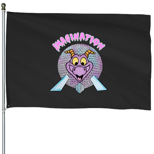 IMAGINATION - Figment House Flags, Disney Figment House Flags