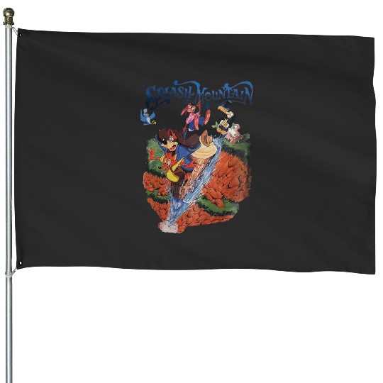 Retro Disneyland Splash Mountain House Flags