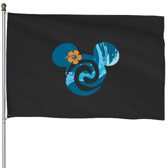 Moana House Flags, Disneyworld House Flags, Disney Princess House Flags, Moana Mickey Ears House Flags