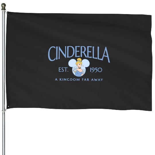 Disney Princess House Flags, Cinde House Flags, Princess Cinde House Flags