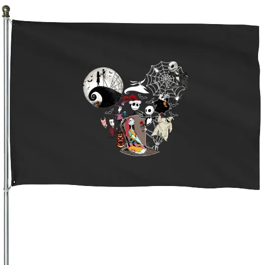 Nightmare Before Christmas House Flags, Disney Nightmare