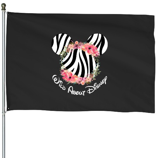 Zebra Wild About Disney Minnie Mouse House Flags,Animal Kingdom House Flags