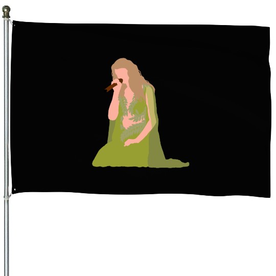 TaylorSwift Eras Tour green dress folklore evermore House Flags
