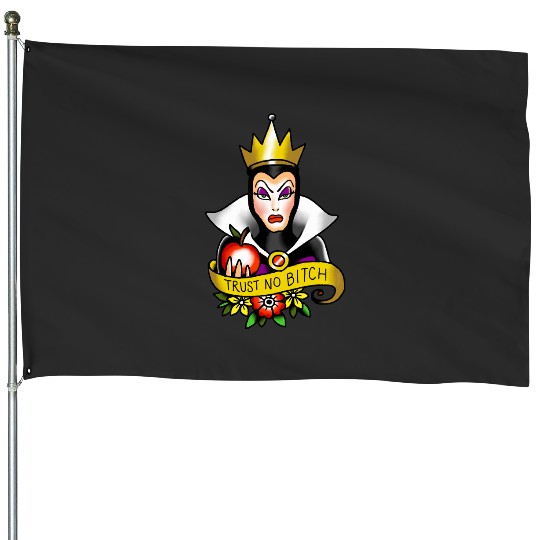 Get Here The Evil Queen Trust No Bitch T-Shirt, Snow White Disney Tee House Flags