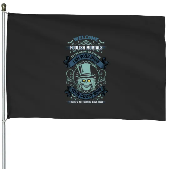 Haunted Mansion for Disneyland or Disneyworld, Hatbox Ghost House Flags