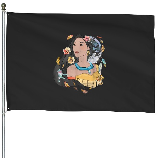 Disney Pocahontas Dreamcatcher Watercolor Graphi House Flags