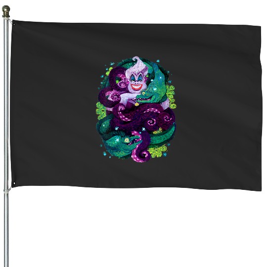 Disney The Little Mermaid Ursula Sea Witch Paint House Flags